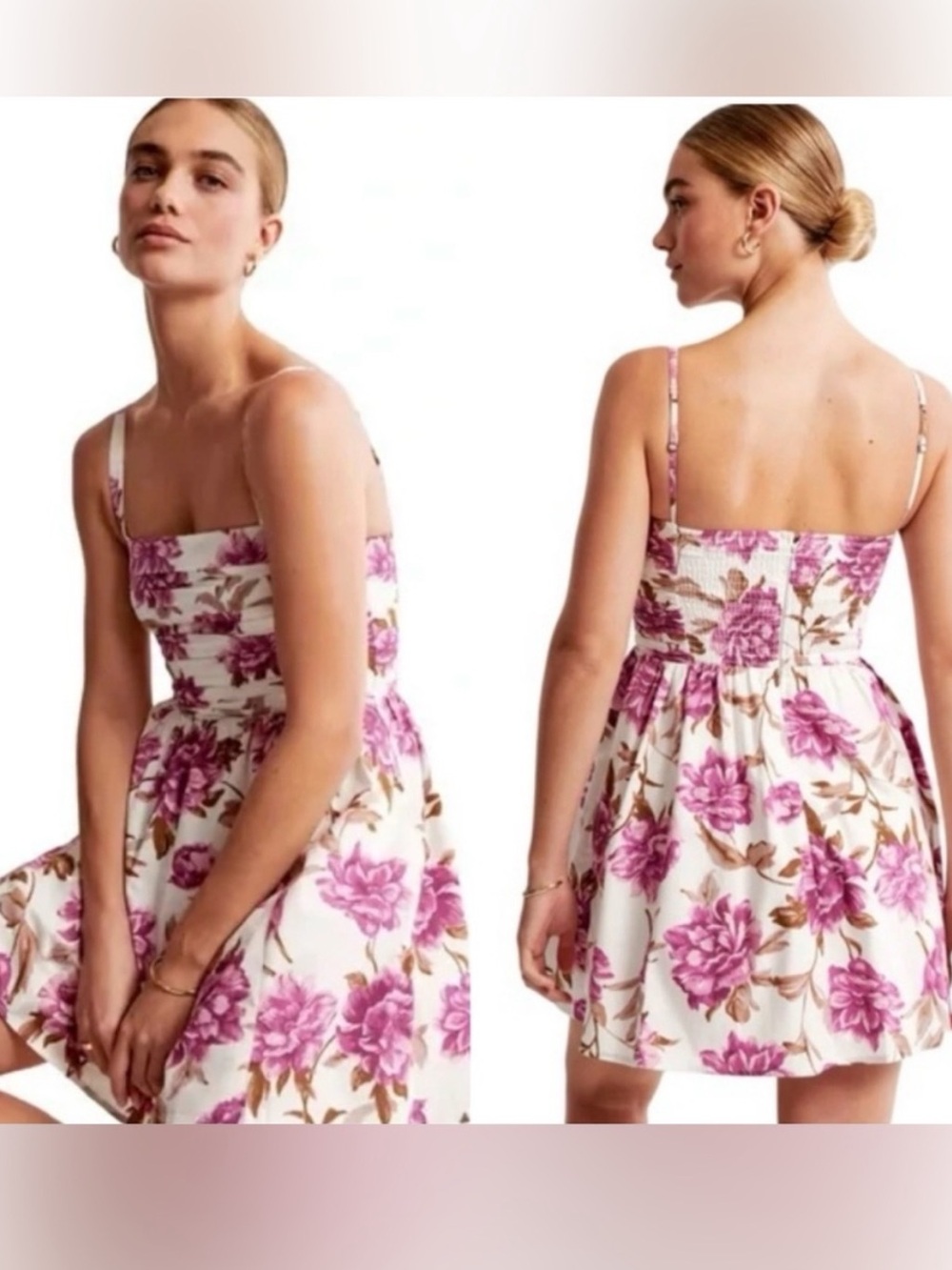 Abercrombie & Fitch Emerson Poplin Wide Strap Mini Dress | Medium Tall - Picture 2 of 8